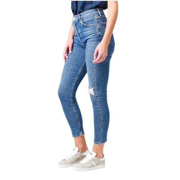 AGOLDE WOMEN'S NICO HIGH-RISE SLIM FIT JEAN SIZE 28 New - Picture 6 of 9